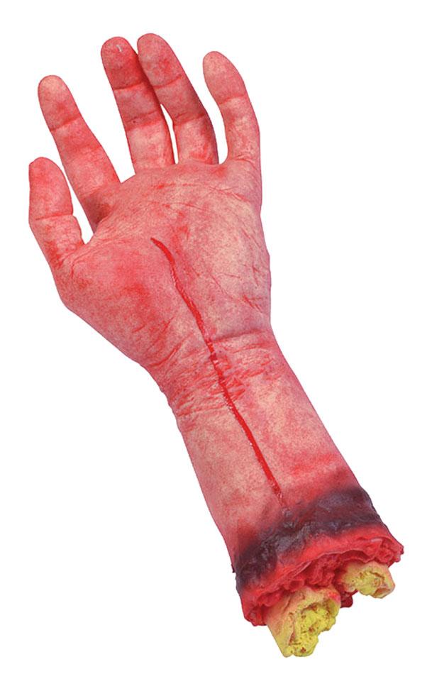 Human Size Severed Hand from a collection of Fake Body Parts and Halloween Props at Karnival Costumes
