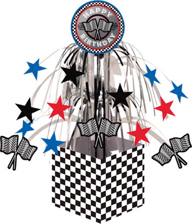 Racing Party Cascade Table Centrepiece by Creative Coverting 265974 and available from Karnival Costumes online party shop