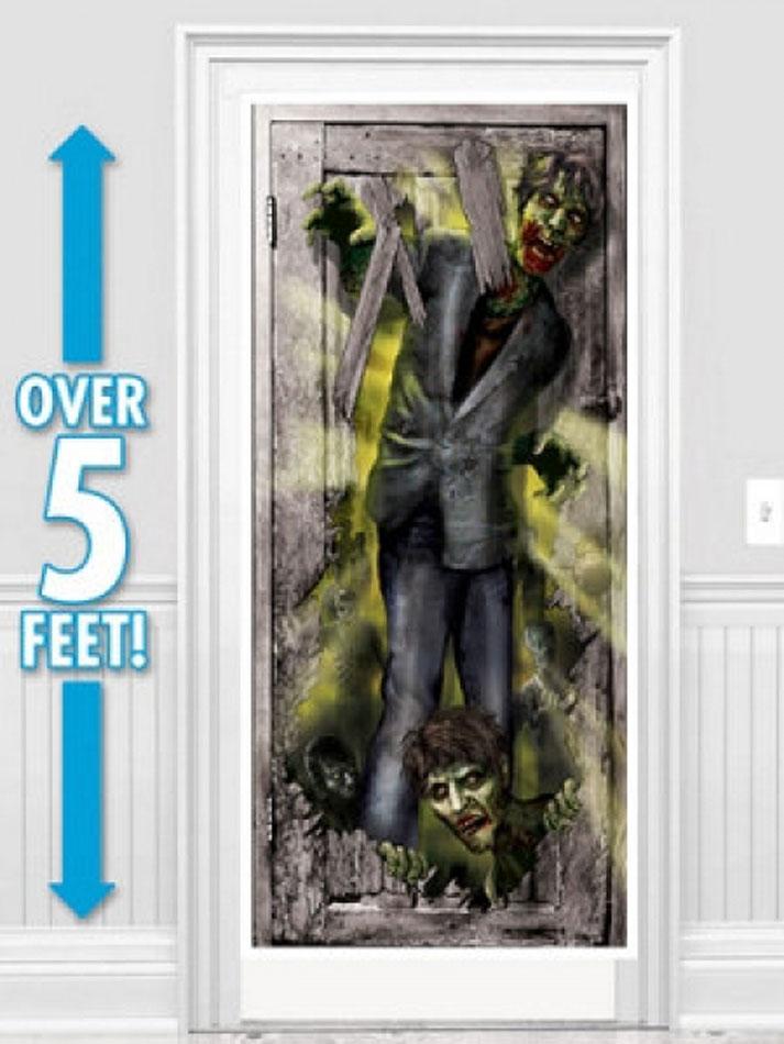 Zombie Door Poster from our range of Halloween Door Decorations. By Amscan 240342 it's available her at Karnival Costumes online Halloween shop