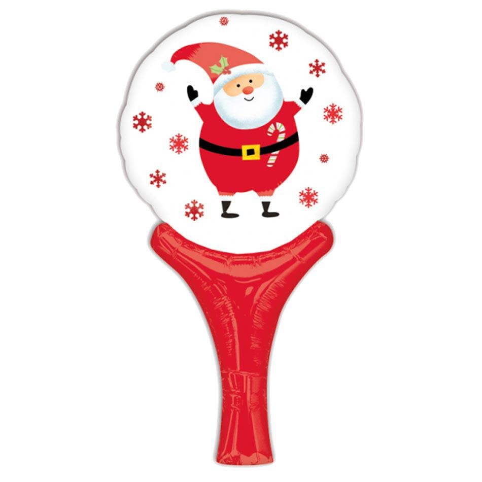Santa Inflate-a-Fun Foil Balloon 12" by Amscan 28584 available here at Karnival Costumes online Christmas party shop