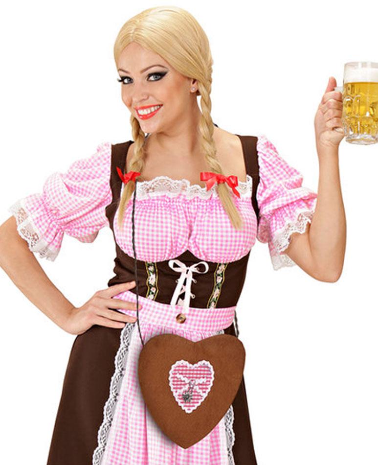 Bavarian Heart Handbag for Oktoberfest 01049 available here at Karnival Costumes online Oktoberfest party shop