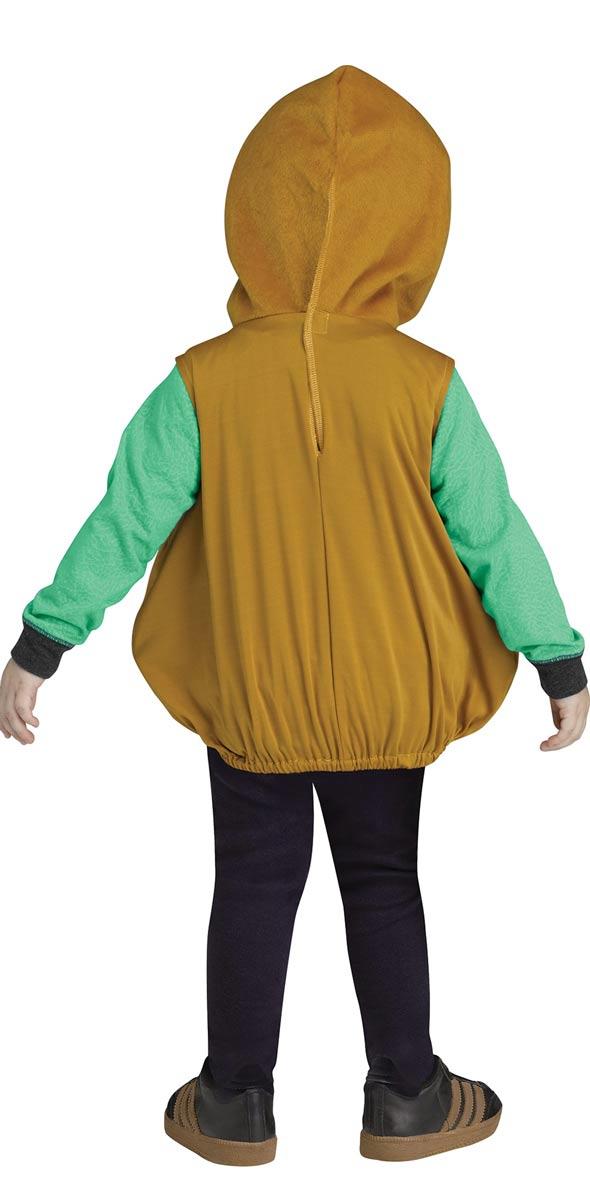 Rear view of infants Googly Eye Gingerbread Man Tunic by Fun World 7769 available here at Karnival Costumes online Christmas party shop