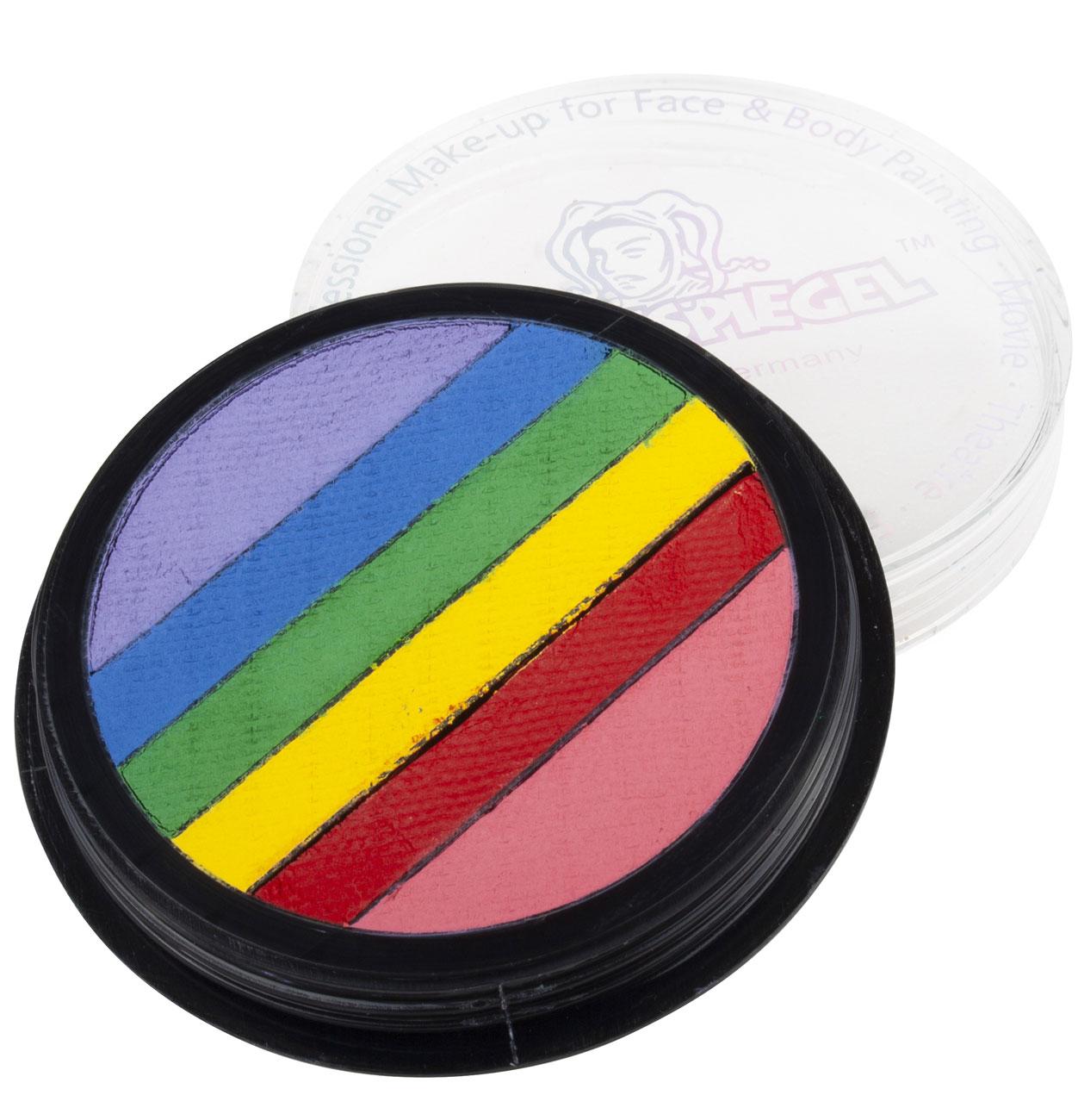Rainbow Split Cake Face Paint (6 colours) 20ml by Eulenspiegel 180068 available here at Karnival Costumes online party shop