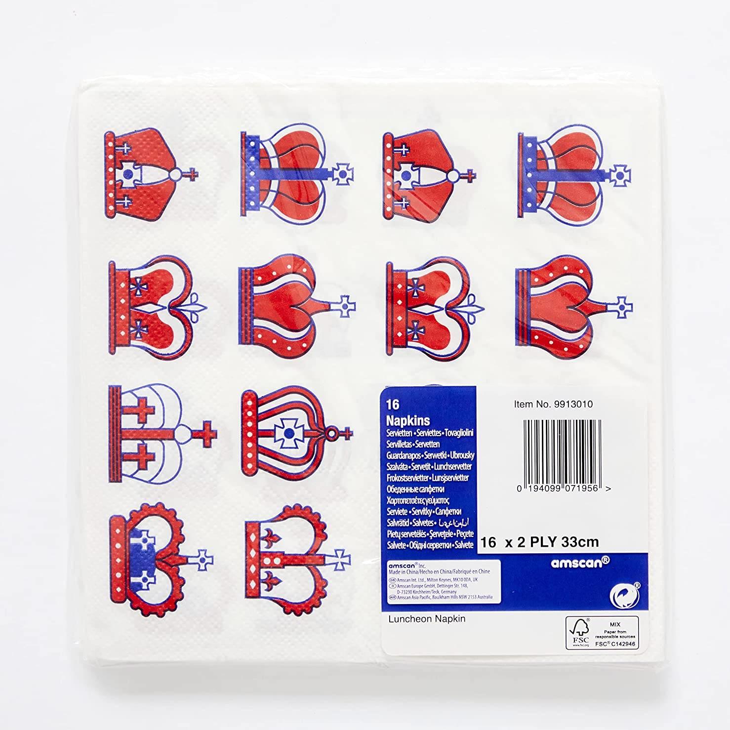 Pk16 Day to Remember Hot Foil Stamped Luncheon Napkins by Amscan 9913010 available here at Karnival Costumes online party shop