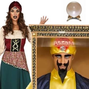 Fortune teller and palmistry fancy dress costumes for adults. Great selection here at Karnival Costumes online party shop