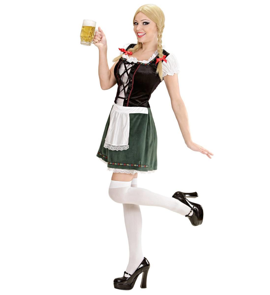 Alternative view of our delightful lady's Bavarian Girl Costume from the Dreamgirlz range by Widmann 7049 available here at Karnival Costumes online party shop