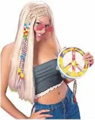 Peace Tambourine featuring Peace Symbol by Rubies 01779 available here at Karnival Costumes online party shop