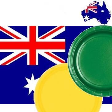 Australian and Australia Day tableware for celebrations and parties. Good selection available here at Karnival Costumes online party shop