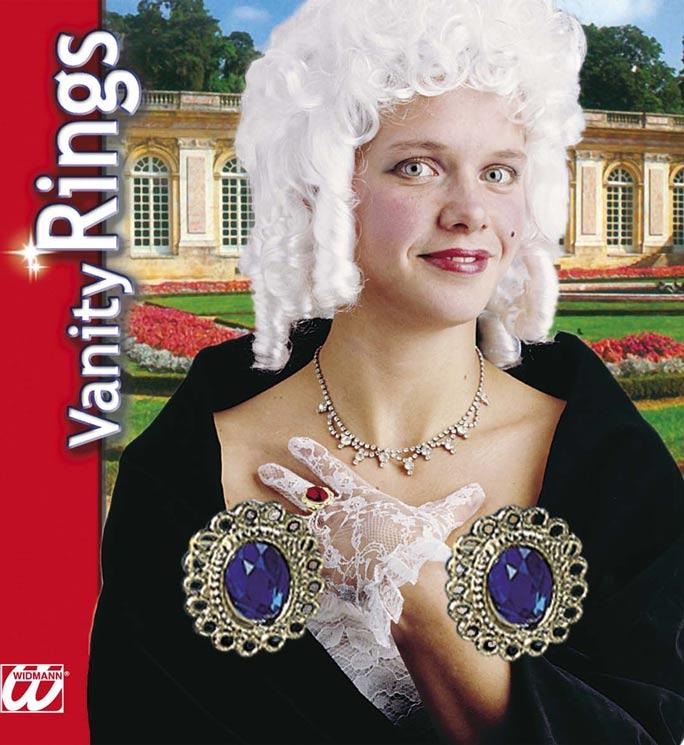 Pack of 2 Lady's Rings in 4 colour options, by Widmann 2108D available here at Karnival Costumes online party shop