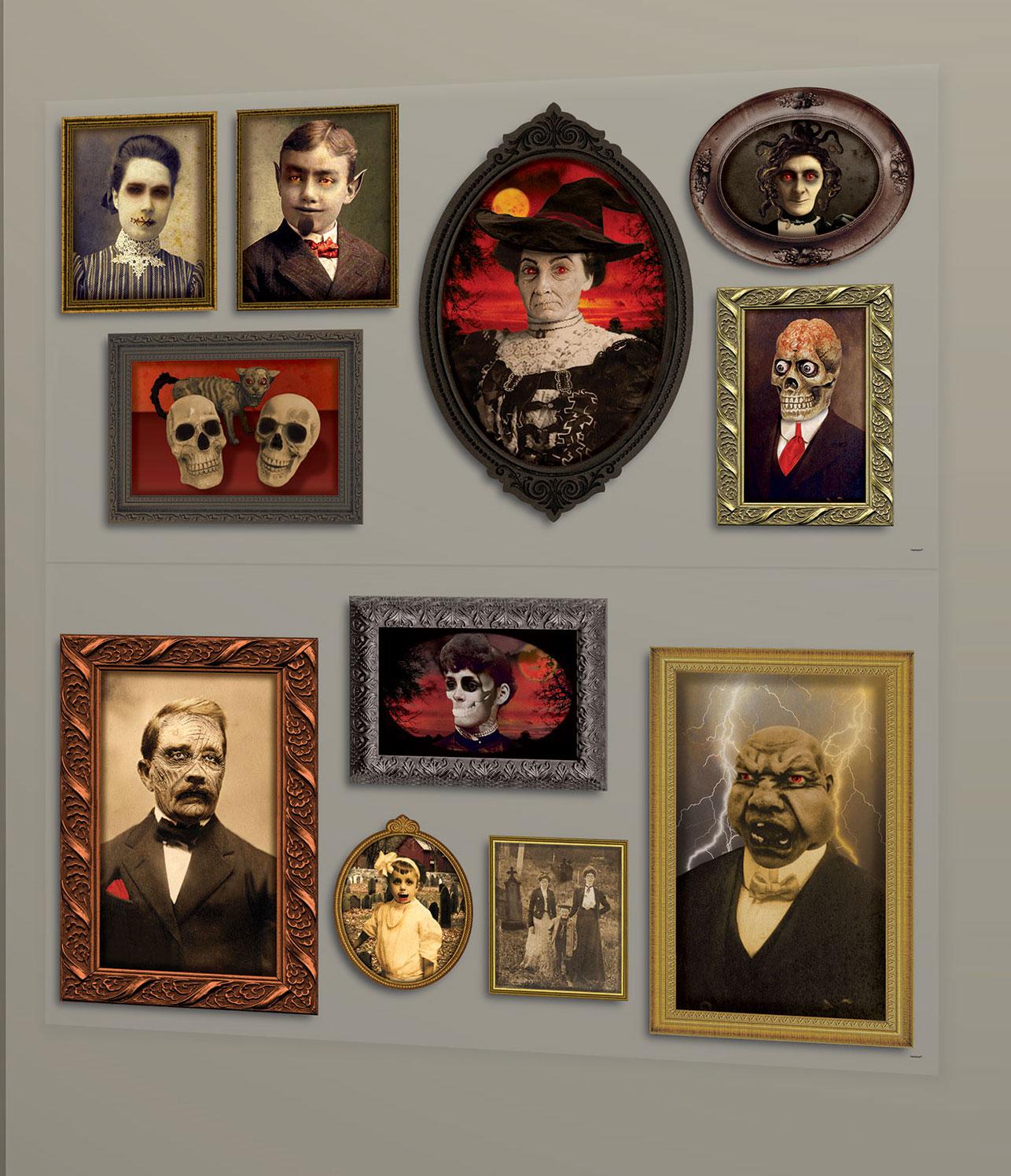 Gothic Portraits Halloween Costume Party Decorations by Amscan 673032 available here at Karnival Costumes online party shop