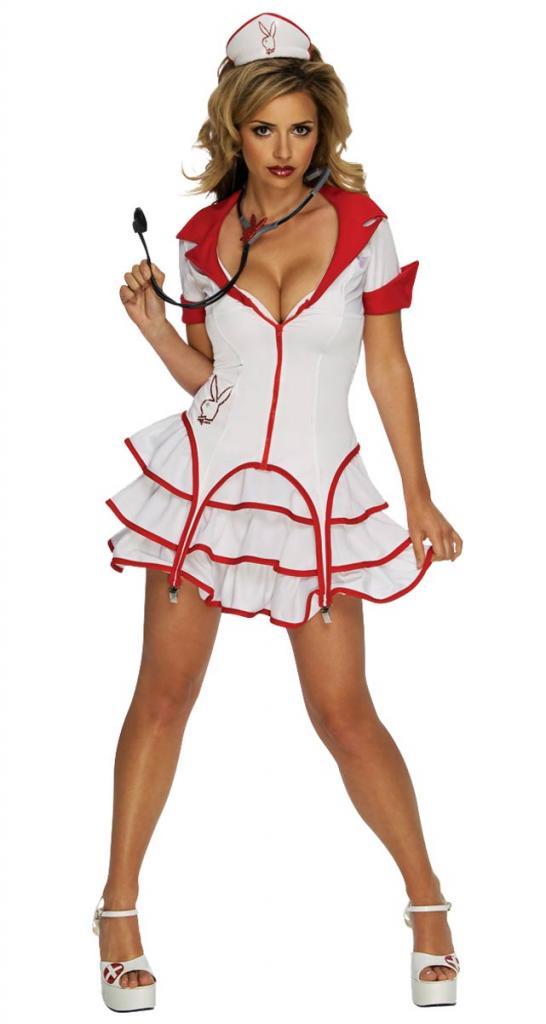 Playboy Sexy Nurse Fancy Dress Costume from a range of hospital themed fancy dress at Karnival Costumes