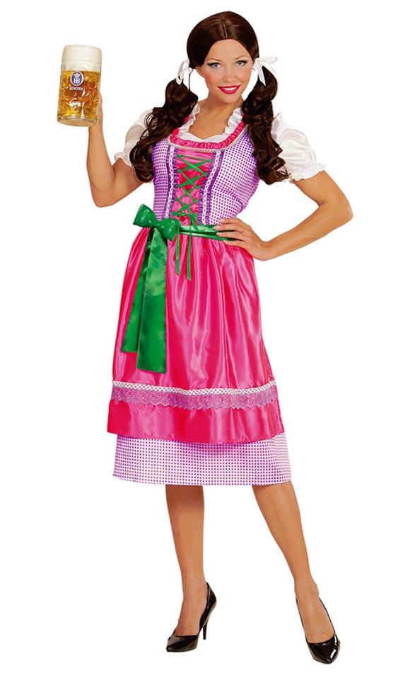 Ladys Dirndl Oktoberfest Fancy Dress Costume by Widmann 0012 available here at Karnival Costumes online party shop