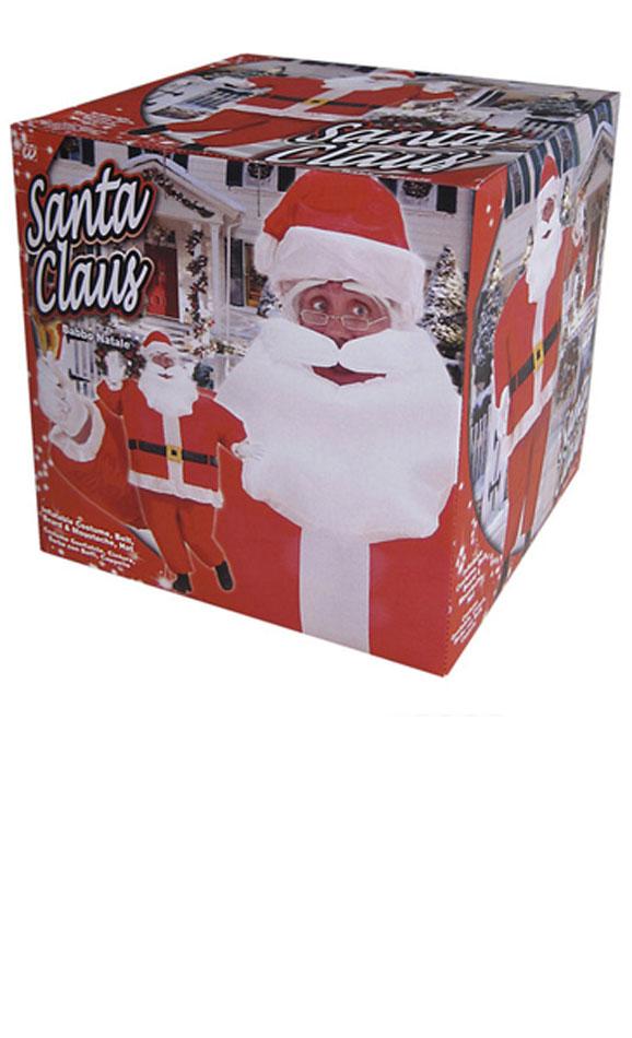 Inflatable Father Christmas suit by Widmann 7550C available here at Karnival Costumes online Christmas party shop