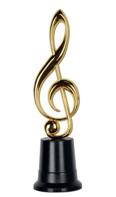 21cm Treble Clef Music Award by Beistle 57288 available here at Karnival Costumes online party shop