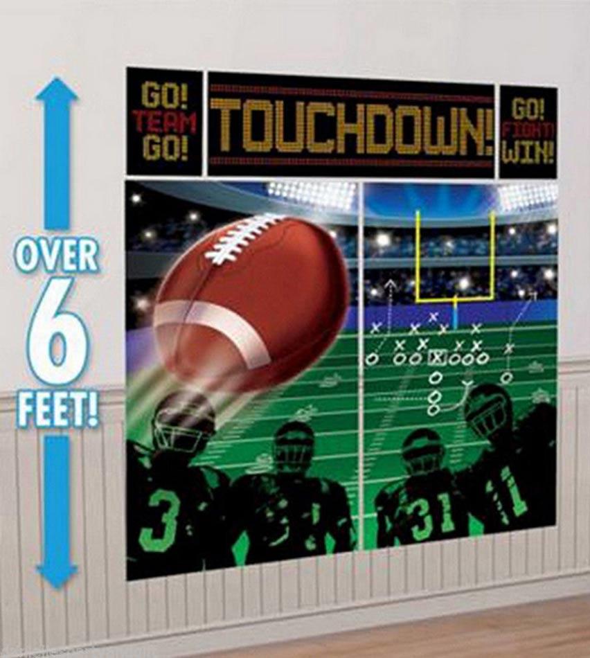 American NFL Football Scene Setter Decorating Kit 671343 available here at Karnival Costumes online party shop