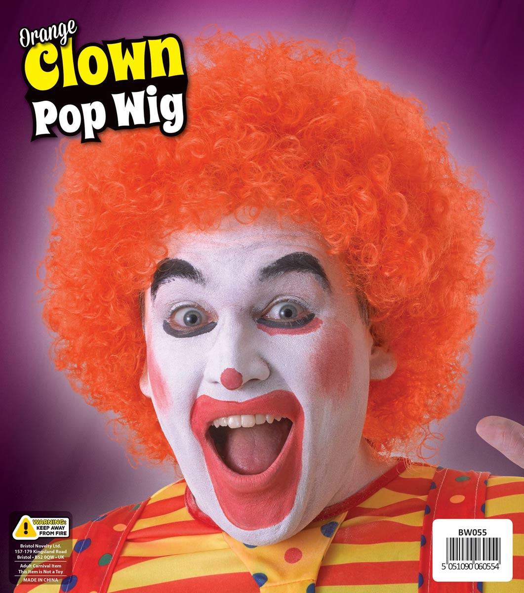Clown's Ornage Wig BW055 available here at Karnival Costumes online party shop