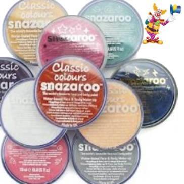 Snazaroo face and body paint classic colours collection for professionals and hobbyists all available here at Karnival Costumes online party shop