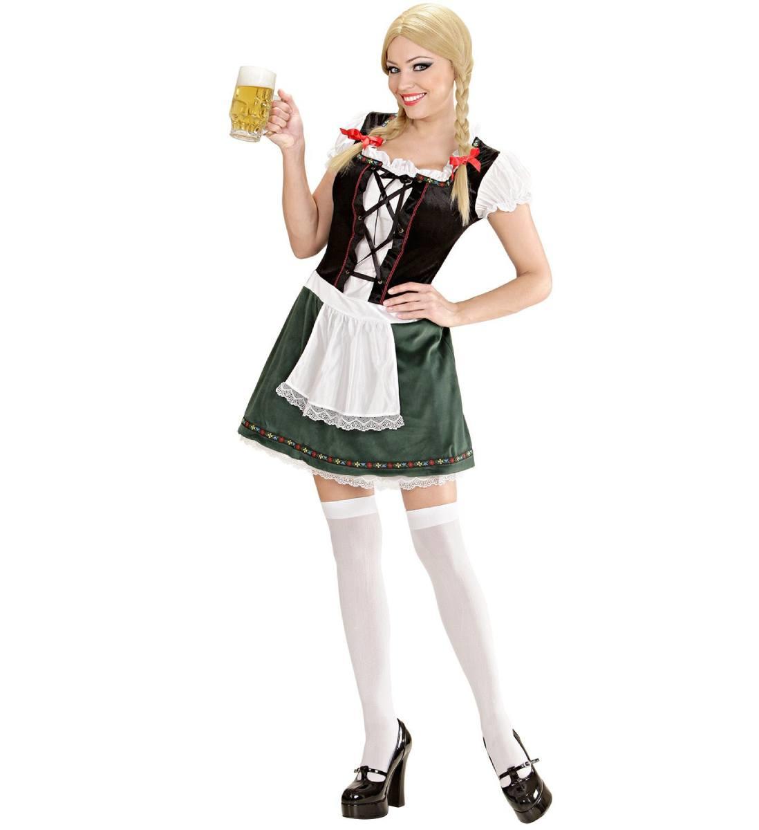 Alternate view of our cute lady's Bavarian Girl Costume from the Dreamgirlz range by Widmann 7049 available here at Karnival Costumes online party shop