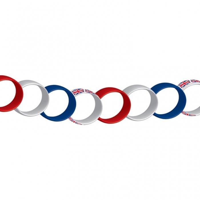 Great Britain Paper Chain Decorations - 100pcs