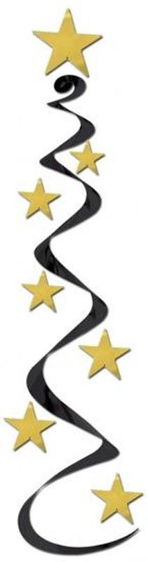 Hollywood Decorations Star Swirls - Pkt 3 by Beistle 50059 available here at Karnival Costumes online party shop