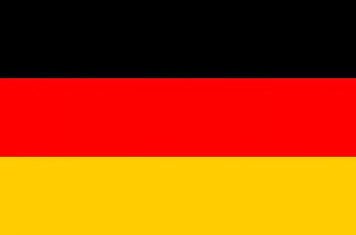 German National Flag in Polyester. One of the 32 national teams in the 2014 FIFA World Cup Finals.