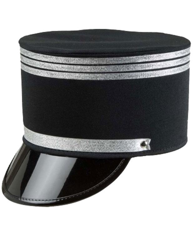 French Police Style Black Kepi Hat 