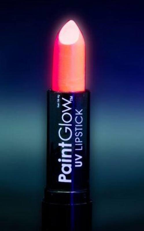 PaintGlow UV Lipstick in Neon Red from a range of neon glow UV products at Karnival Costumes online party shop