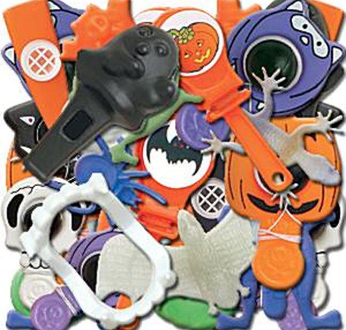 Pack of 72pcs Halloween Pinata Filler 6ea of 12 different items. By Unique 88040 it's available at discount here at Karnival Costumes online Halloween shop
