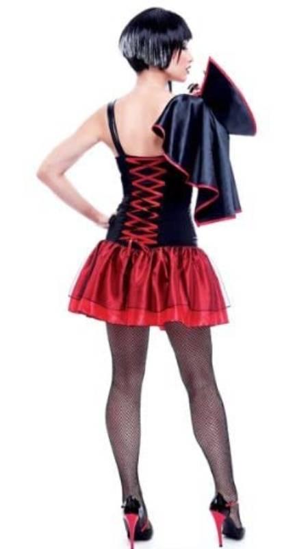 Back view of our Transylvania Vixen Halloween costume for ladies by PMG 6739025 available here at Karnival Costume online Halloween party shop