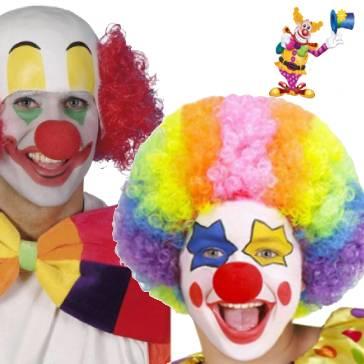 Clown costume wigs and headpieces for men and women boys and girls. Great selection of clown wigs with 24h delivery opt. Buy securely online.