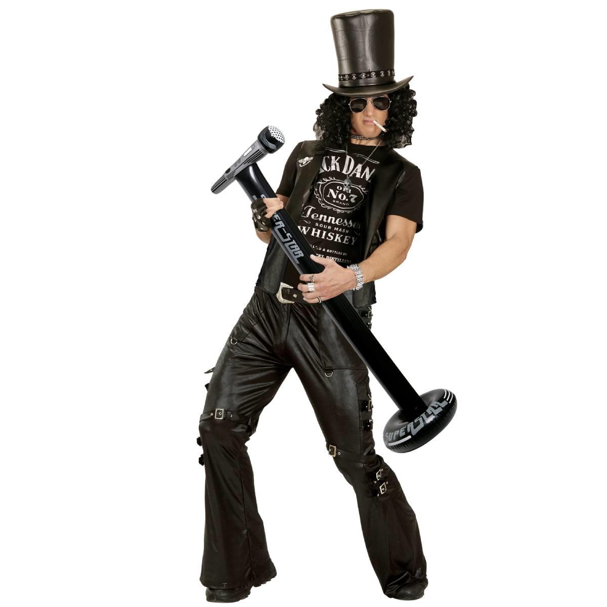 Reality shot of our Inflatable Standing Microphone 116cm tall by Widmann 04817 and available from Karnival Costumes online party shop