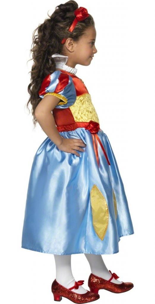 Girl's Snow White fancy dress by Smiffys 34282 available here at Karnival Costumes online party shop - Side View