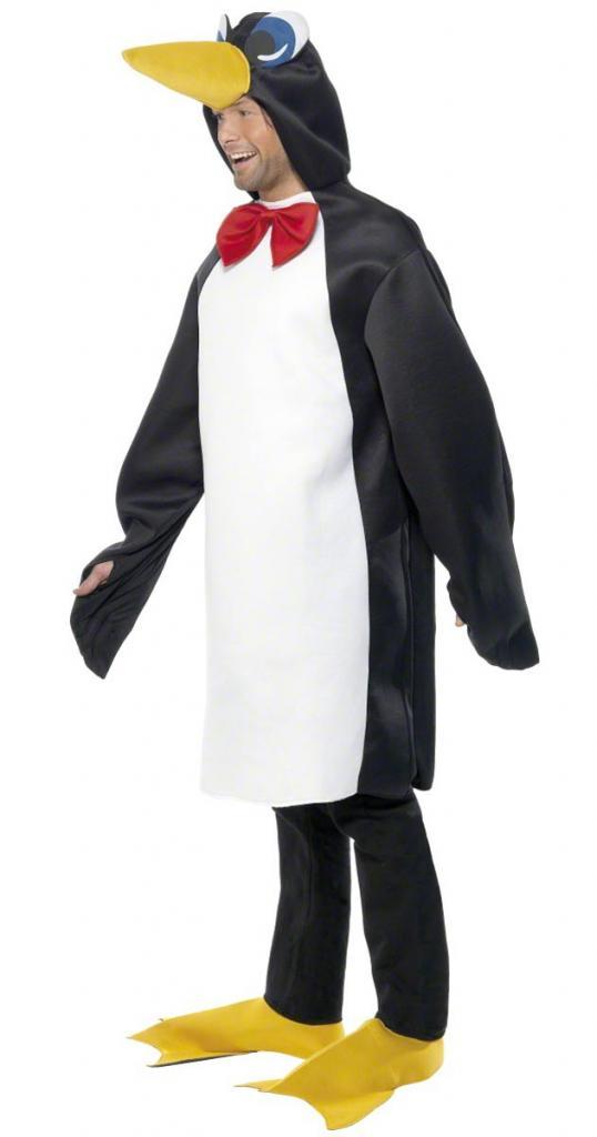Side View of our Deluxe Penguin Fancy Dress Costume by Smiffys 33318 available here at Karnival Coistumes online party shop