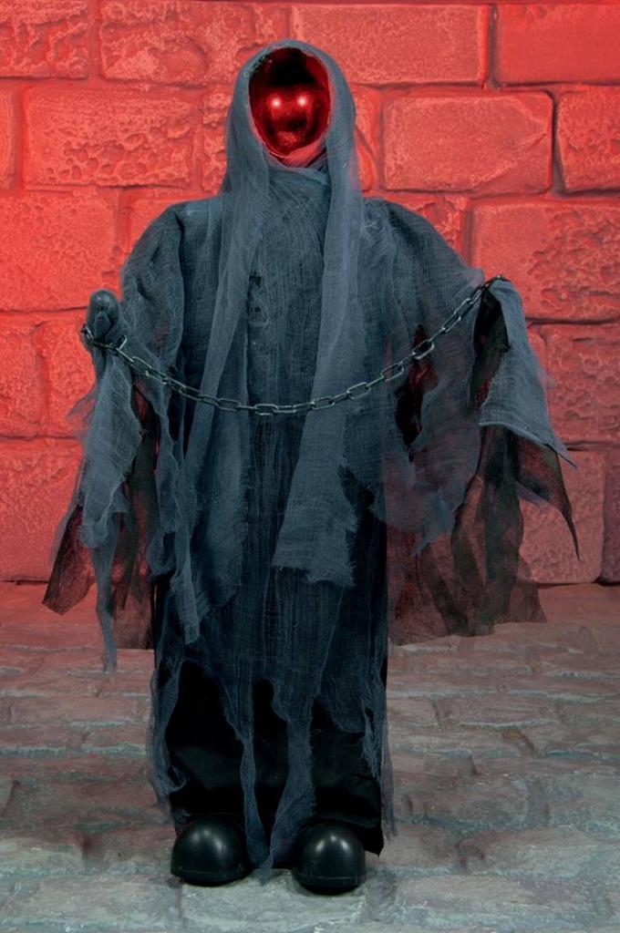 Animated Light Up Standing Reaper With Chain from Karnival Costumes