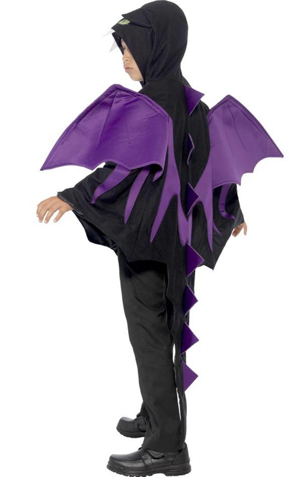 Kid's Creature Cape with Wings and Tail for Halloween in sizes medium and large here at Karnival Costumes online Halloween party shop