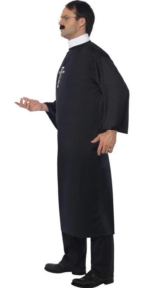 Adult's Priest Costume in sizes medium, large and xl 20422 available here at Karnival Costumes online party shop