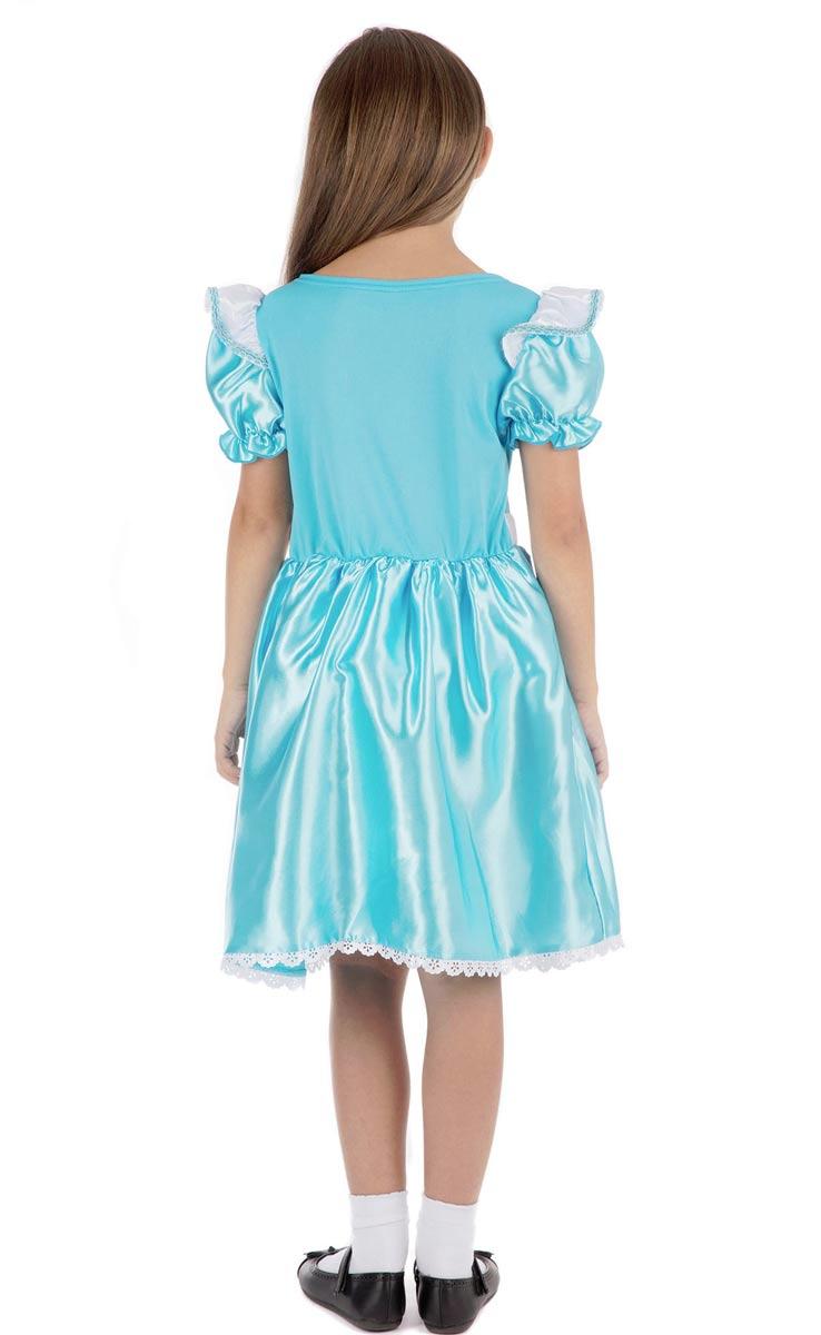 Back view of Sweetie Girl Alice Fancy Dress for Girls by Bristol Novelties CF181, CF182, CF183 and CF183X available here at Karnival Costumes online party shop