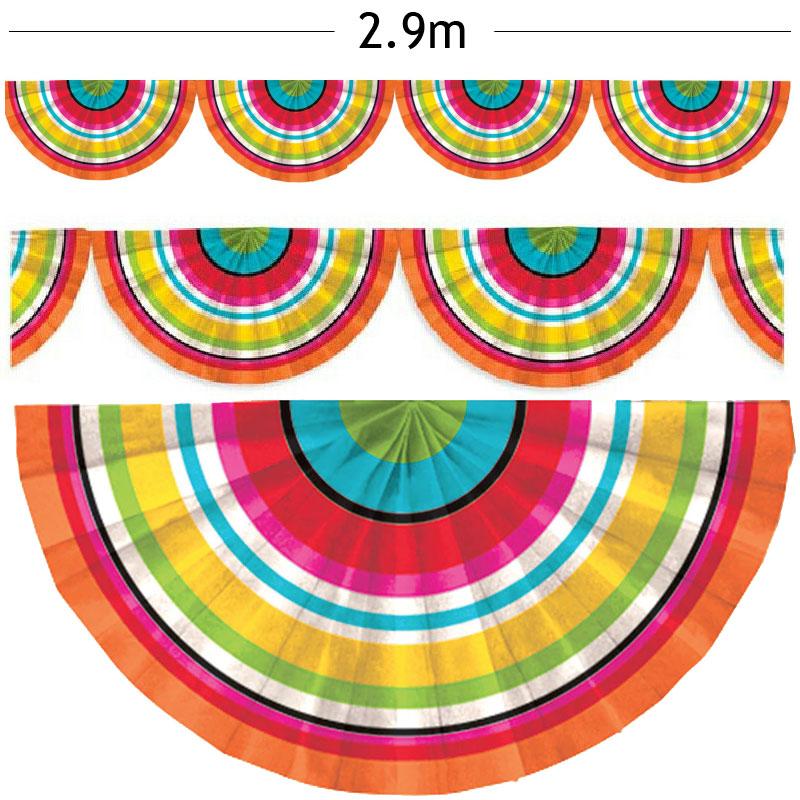 Mexican Serape Bunting Garland by Amscan 220348 available here at Karnival Costumes online party shop