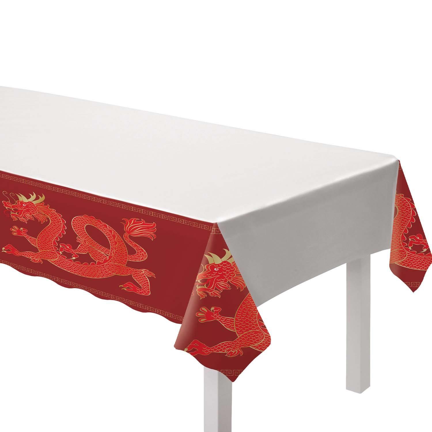 Lunar Chinese New Year Paper Tablecover by Amscan 9913286 available here at Karnival Costumes online party shop