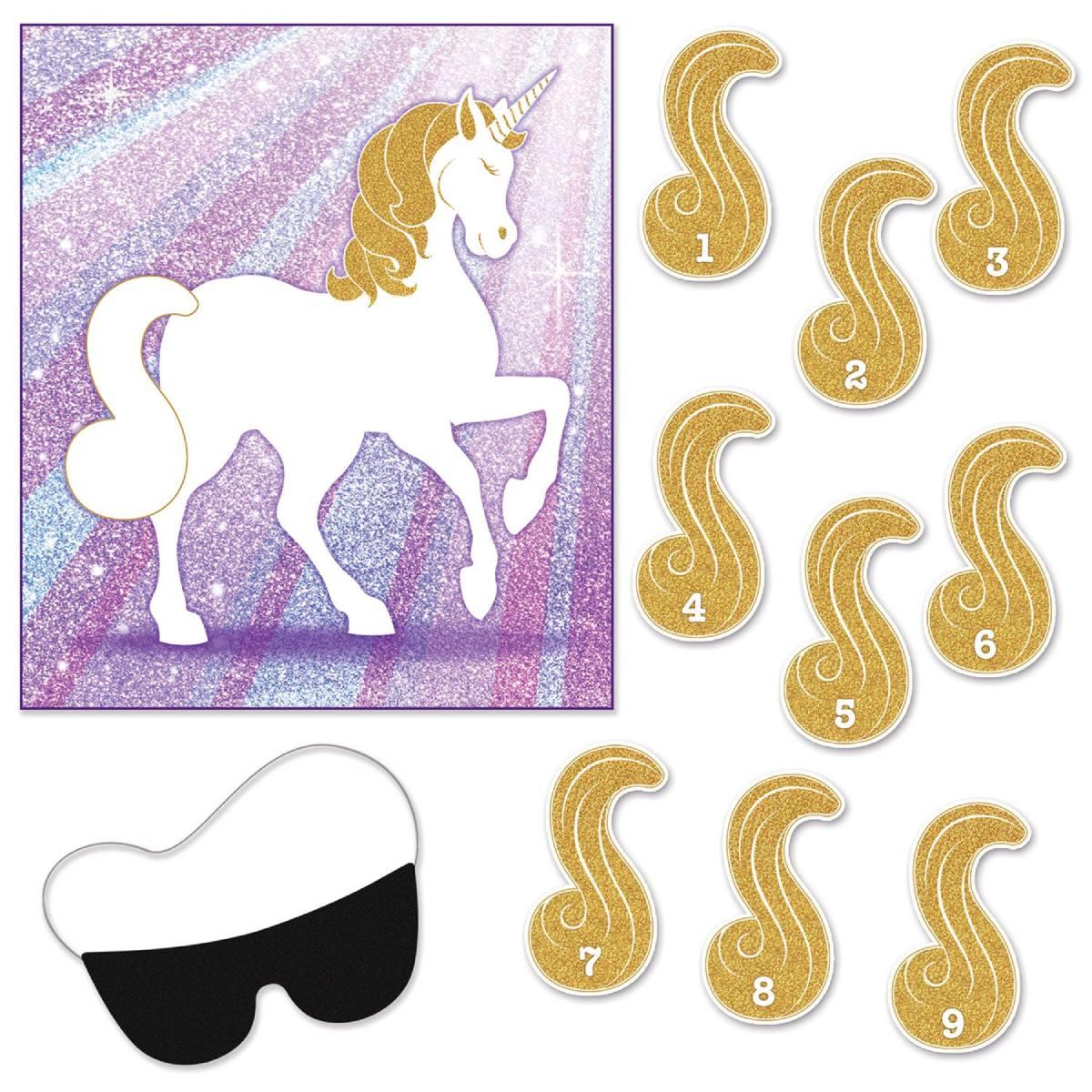 Unicorn Tail party game from our two game pack by Beistle 60560 available in the UK here at Karnival Costumes online party shop