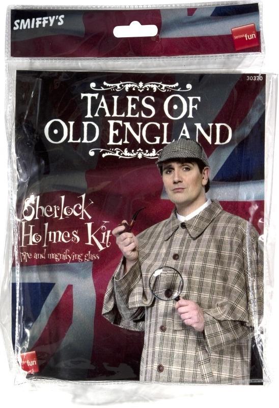 Packaging for our Sherlock Holmes Costume Accessory Kit by Smiffys 30370 available here at Karnival Costumes online party shop