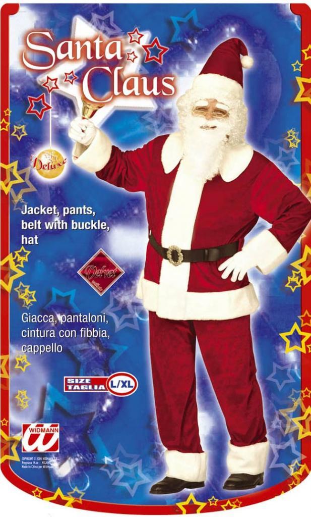 Super Deluxe Santa Claus Fancy Dress Costume
