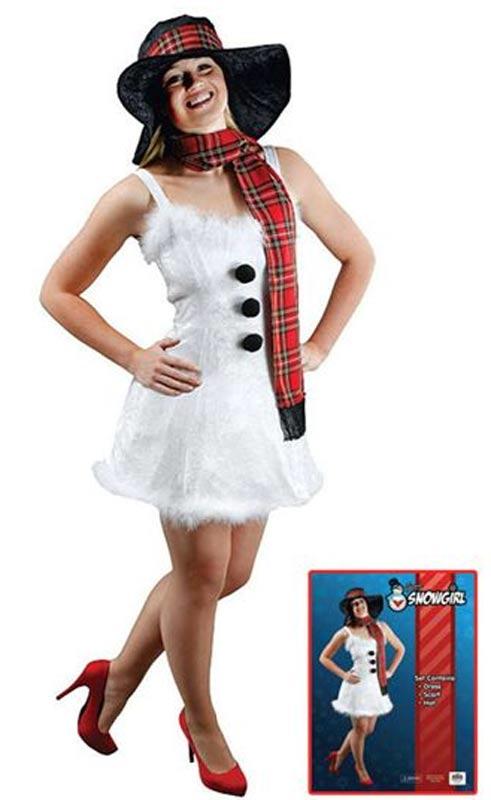Snowgirl Adult Snowman Costume 3309