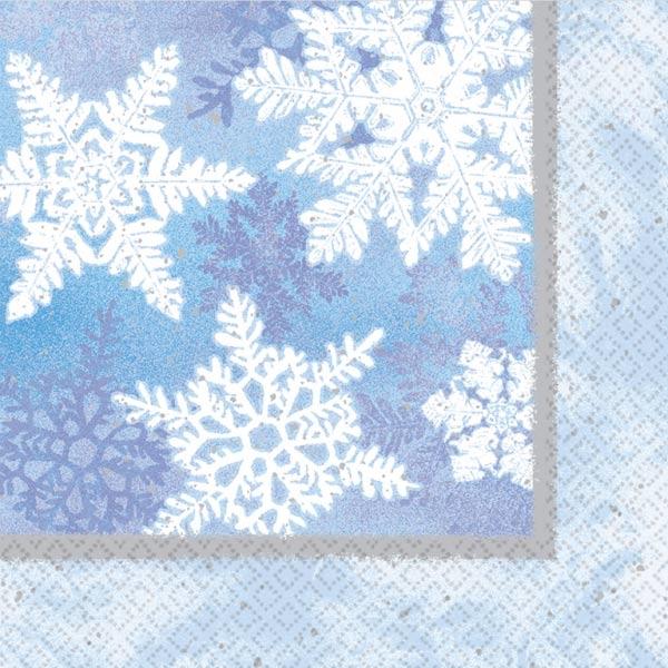 Christmas Dinner Napkin - Let it Snow 3ply 40cm from Karnival Costumes www.karnival-house.co.uk