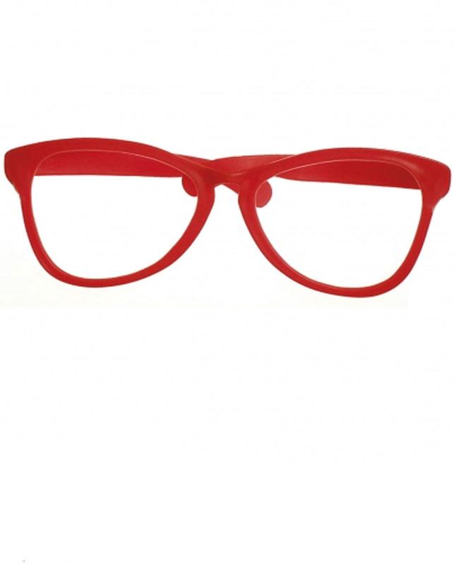 Jumbo Glasses without Lenses in Red