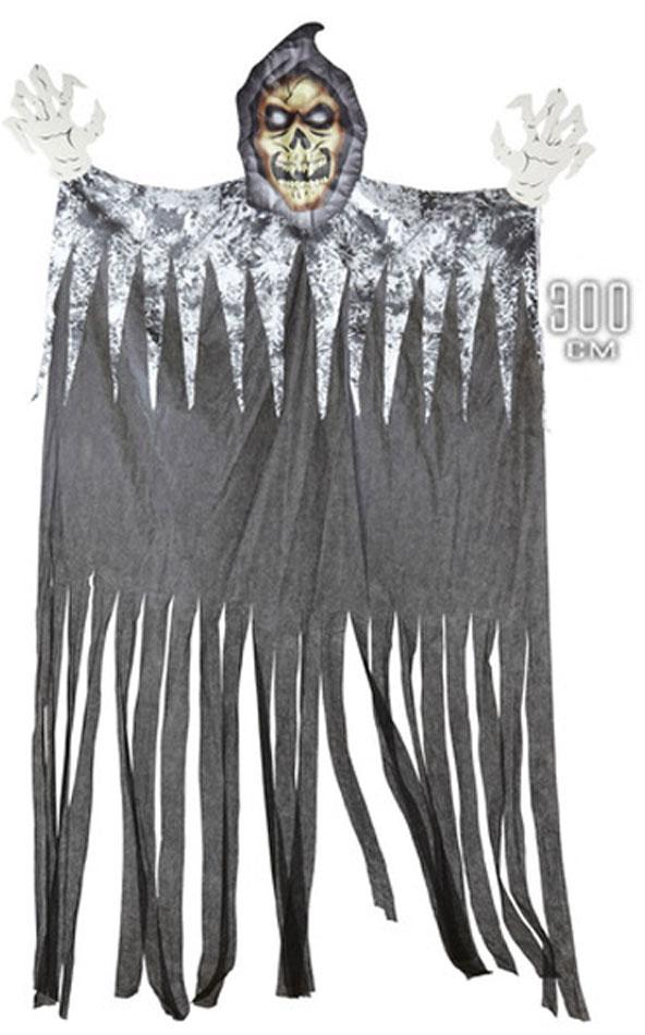 3m Hanging Horror Giant Grim Reaper by Widmann 01396 available at Karnival Costumes