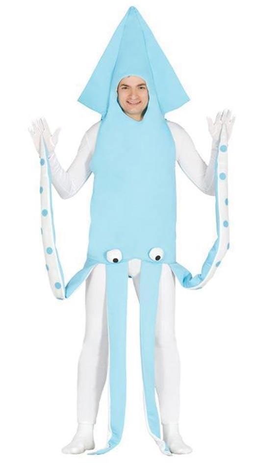 Squid (Calamari) Adult Costume by Guirca 84356 and available from a range of funny fancy dress at Karnival Costumes