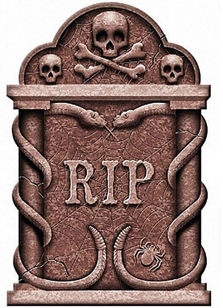 Halloween Cemetery Bronze Snake and Skull Tombstone 56cm Halloween Prop by Amscan 190288 available here at Karnival Costumes online Halloween party shop
