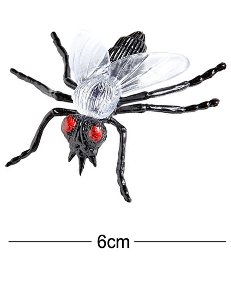 6 Big Flies by Widmann 08162 available here at Karnival Costumes online party shop