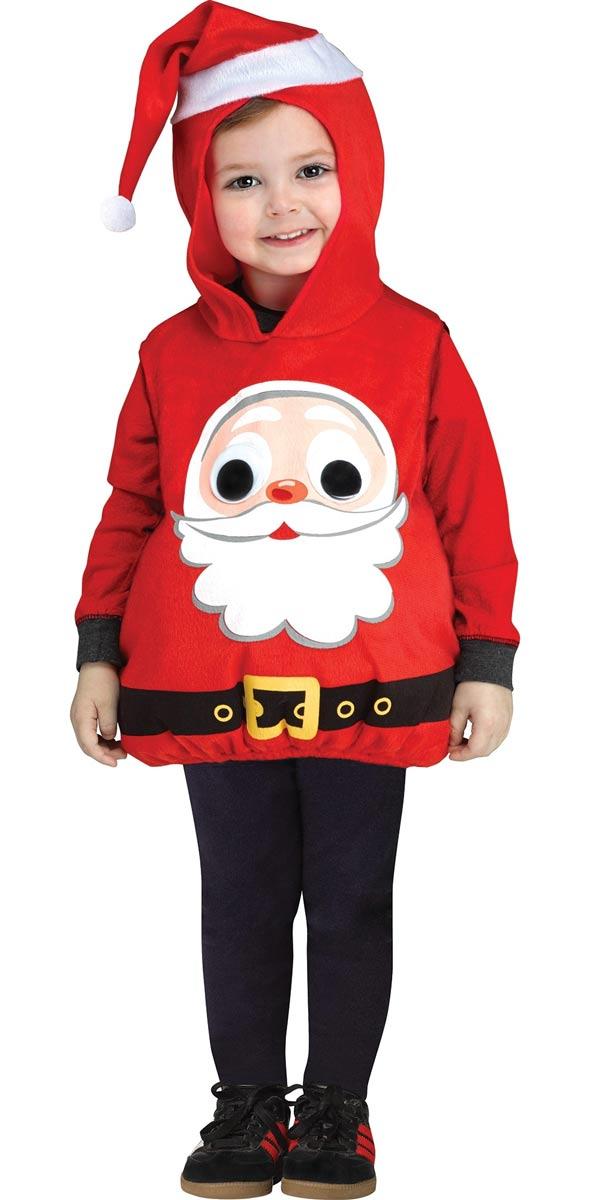 Googly Eye Infant's Tunic Christmas Santa Tunic by Fun World 7769 available here at Karnival Costumes online Christmas party shop